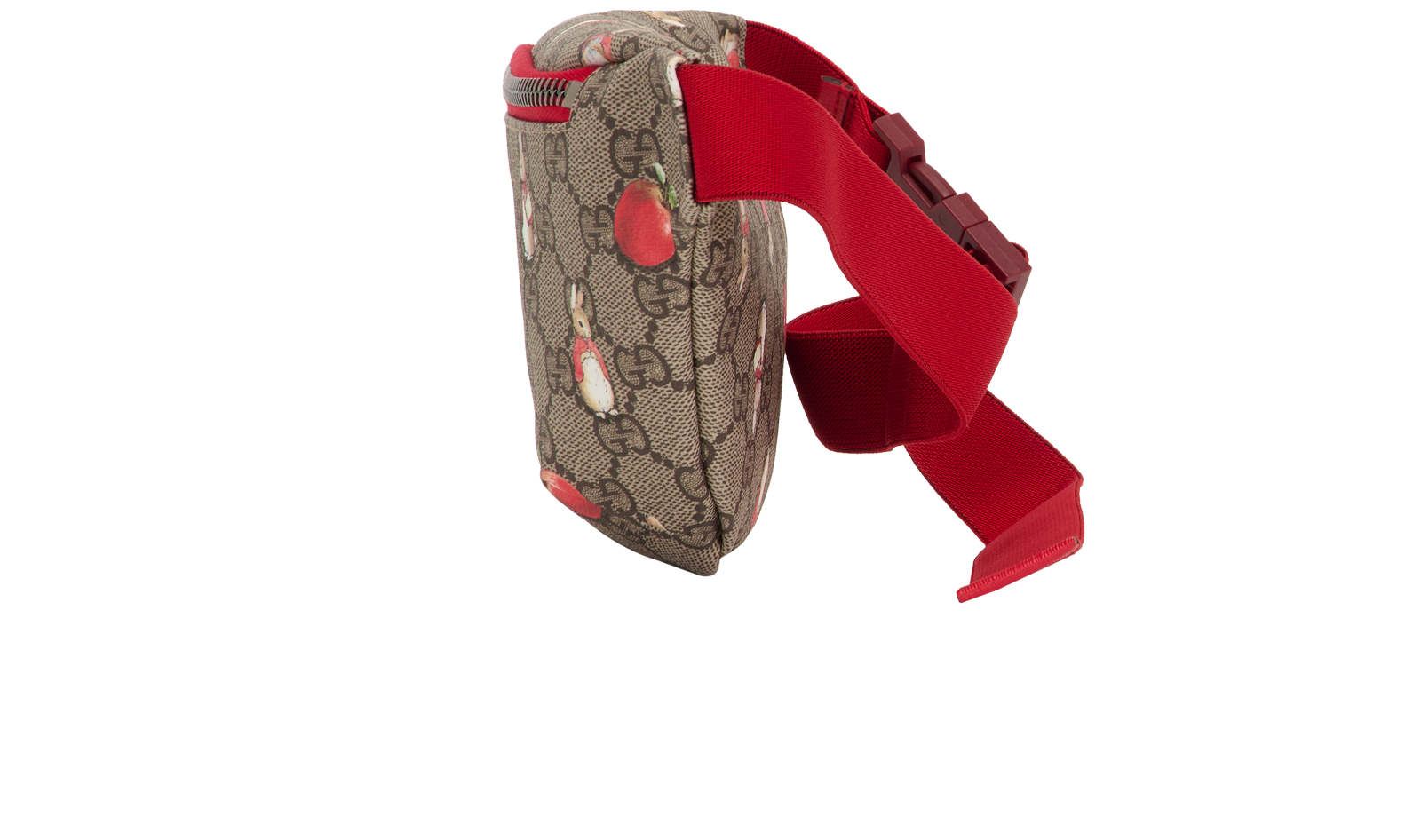 Peter Rabbit Belt Bag, &pound;350, Handbags, Beige/Red, Canvas, Bottom view